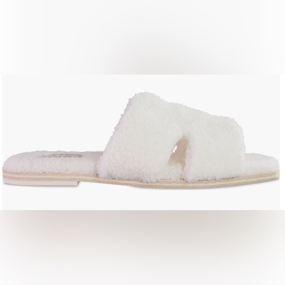 MIA Cosette Faux Shearling Sandal. Ladies Size 8 - Picture 3 of 11